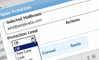 Hepsia Email Manager Anti-Spam